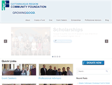 Tablet Screenshot of cattfoundation.org